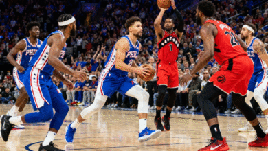 76ers vs Toronto Raptors Match Player Stats
