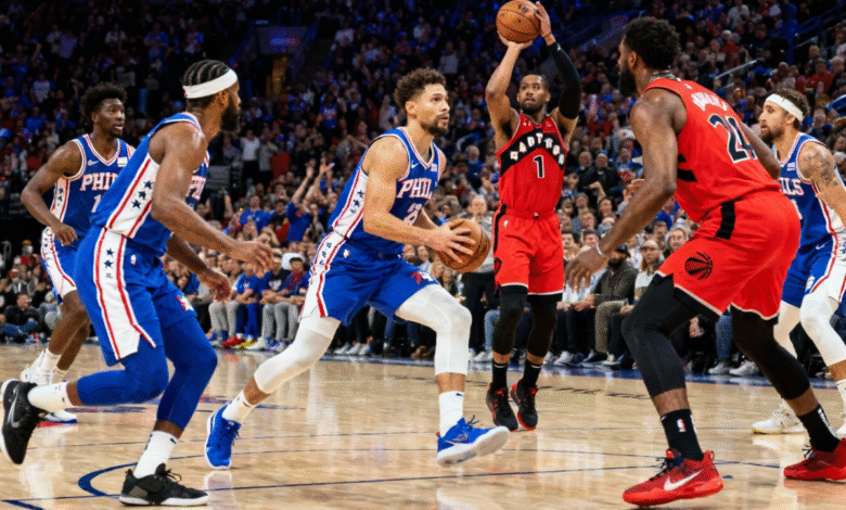 76ers vs Toronto Raptors Match Player Stats