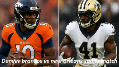 Denver Broncos vs New Orleans Saints Match Player Stats