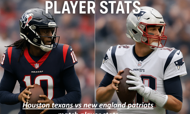 Houston Texans vs New England Patriots Match Player Stats