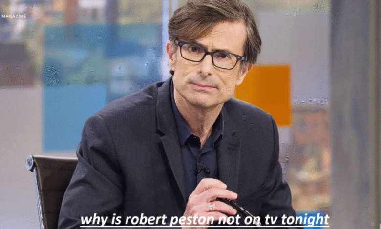 Why Is Robert Peston Not on TV Tonight