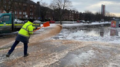 glasgow water main break shettleston road