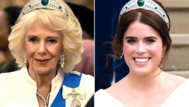 queen camilla wore princess eugenie's wedding tiara at windsor castle